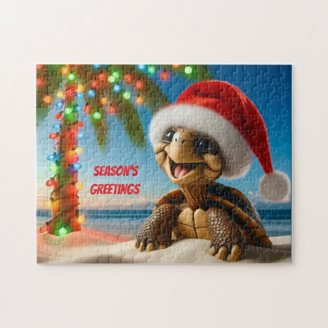 Christmas Turtle Jigsaw Puzzle (Horizontal)