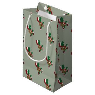 Christmas Turtle Runner Small Gift Bag