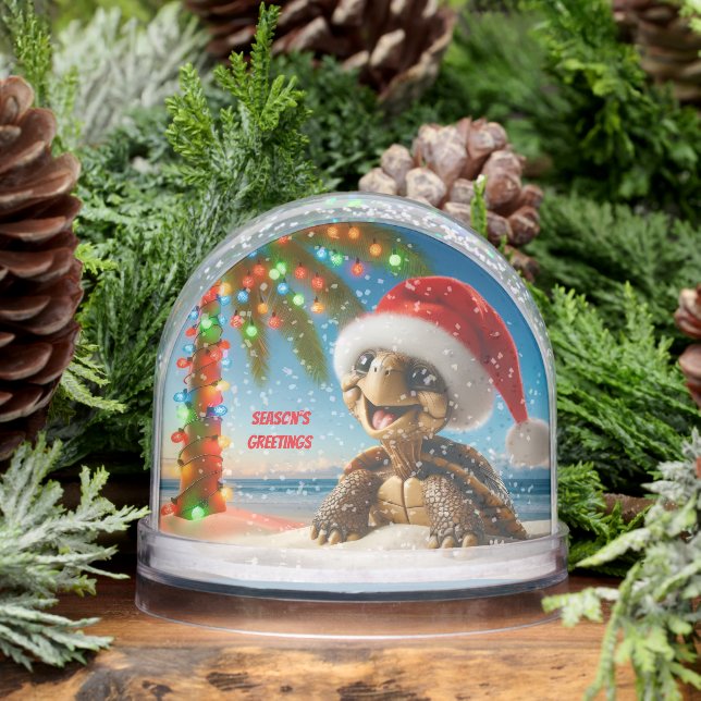 Christmas Turtle Snow Globe (Winter)
