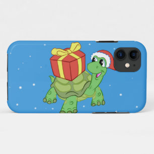 Christmas turtle with the gift iPhone 11 case