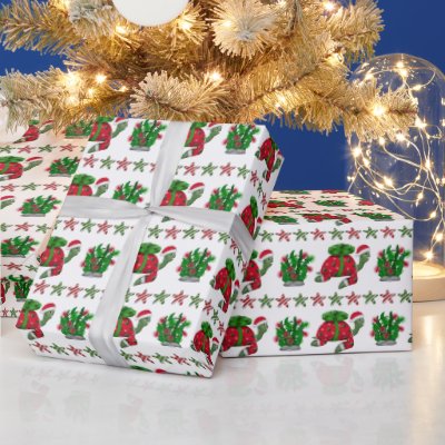 Christmas Turtle Wrapping Paper