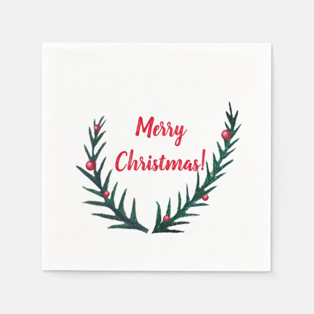 Christmas twigs Holiday Napkins (Front)