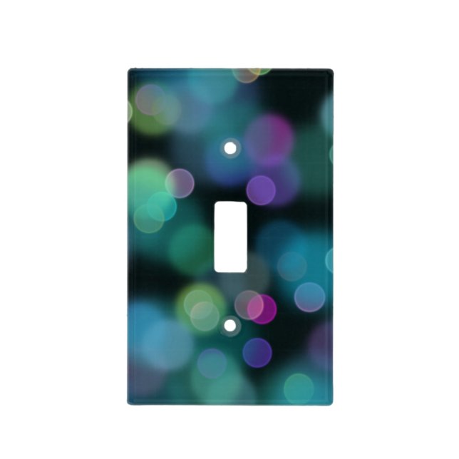 Christmas Twilight Pattern on Midnight Blue Light Switch Cover (Front)