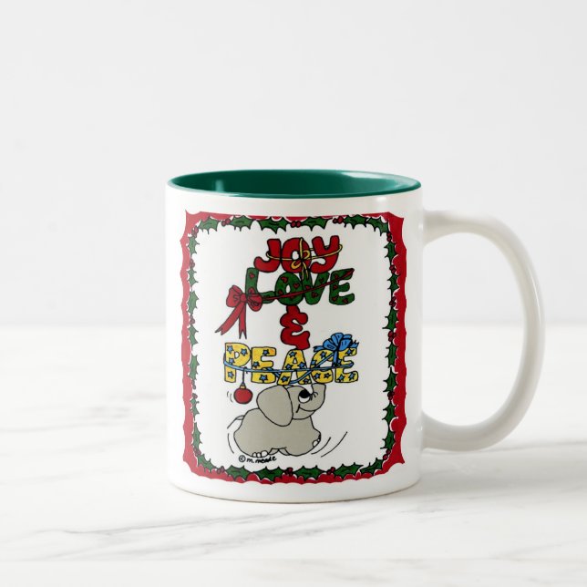 CHRISTMAS Two-Tone COFFEE MUG (Right)