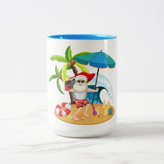 Christmas Two-Tone Coffee Mug (Center)