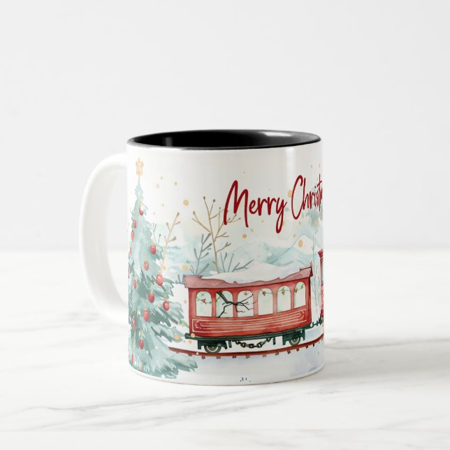  Christmas Two-Tone Coffee Mug (Front Left)
