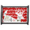 Christmas Typography Reindeer Red Serving Tray