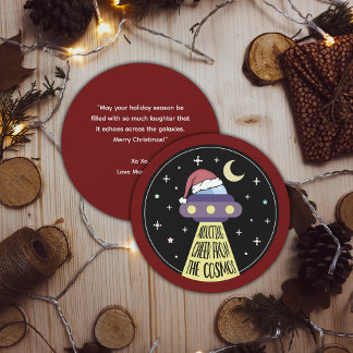 Christmas UFO Funny Holiday Card