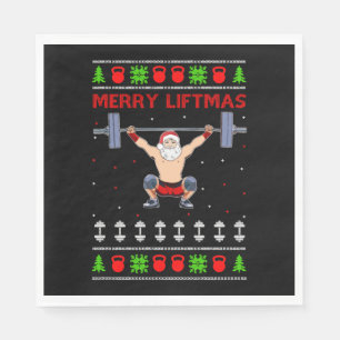 Christmas Ugly Christmas Weightlifting Napkins