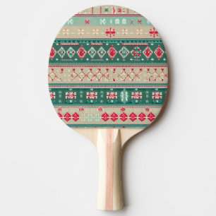 Christmas Ugly Sweater (2) Ping Pong Paddle