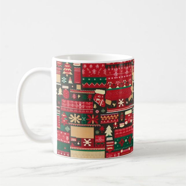 Christmas Ugly Sweater 7 Coffee Mug (Left)