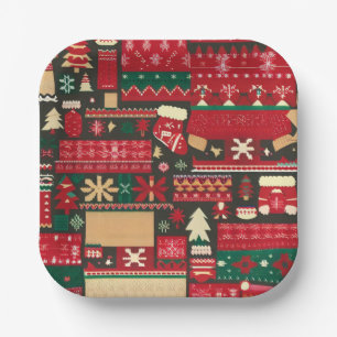 Christmas Ugly Sweater 7 Paper Plates