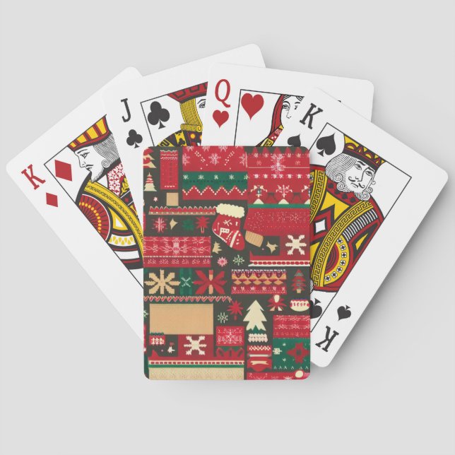 Christmas Ugly Sweater (7) Poker Cards (Back)