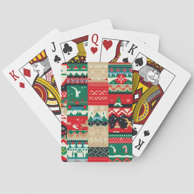 Christmas Ugly Sweater (8) Poker Cards (Back)