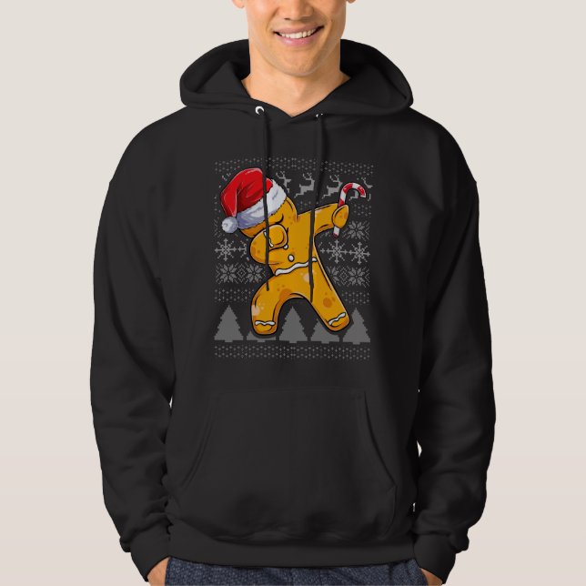 Christmas Ugly Sweater Apparel, Cookie Dabbing Gin (Front)