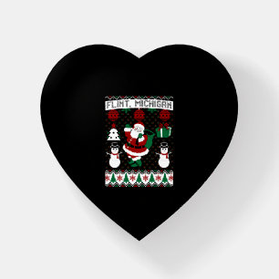 Christmas Ugly Sweater Flint Michigan Paperweight