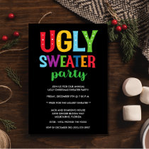 Christmas Ugly Sweater Office Adult Party  Invitat Invitation