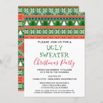 Christmas Ugly Sweater Party  Invitation