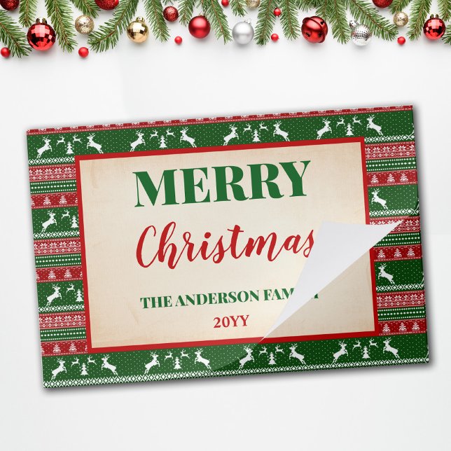 Christmas Ugly Sweater Party Paper Placemat (Creator Uploaded)