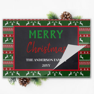 Christmas Ugly Sweater Party Paper Placemat