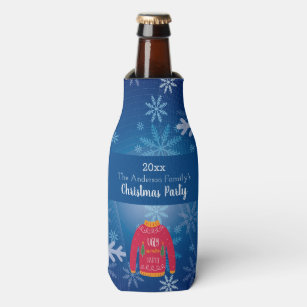 Ugly Holiday Sweater Beer Bottle Koozies (6-Pack)-OLDSKU 