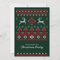 Christmas Ugly Sweater Reindeer Party invitation