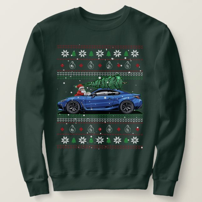 Christmas Ugly Toyota GR86! Best Car Guy Gift! Sweatshirt (Design Front)
