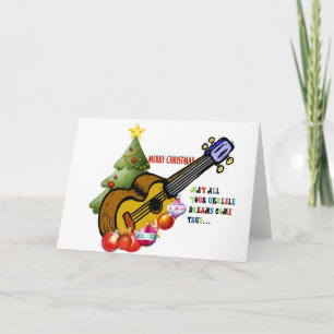 Christmas Ukulele Shirt Holiday Card