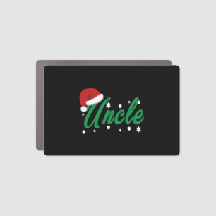 Christmas Uncle Car Magnet