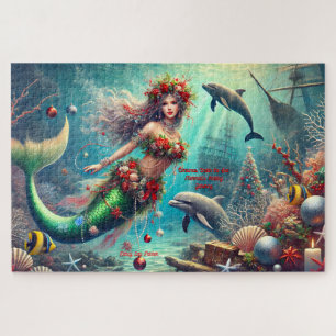 Christmas Under the Sea Mermaid's Holiday Jigsaw Puzzle