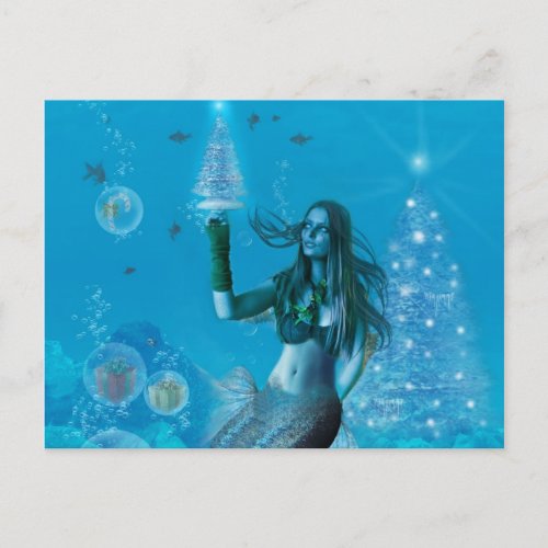 Christmas Under the Sea Postcard Holiday Postcard