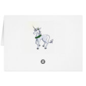 Christmas Unicorn Cards (Back Horizontal)
