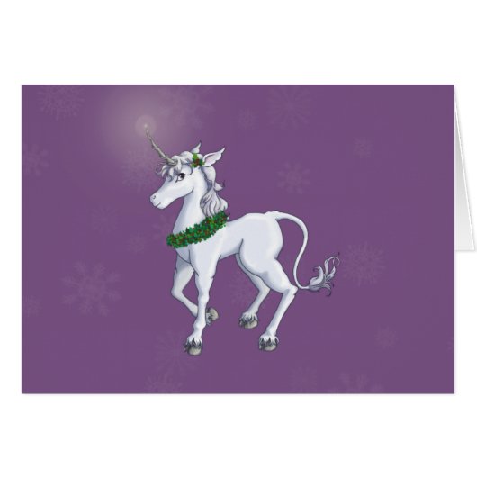 Christmas Unicorn Cards (Front Horizontal)