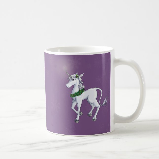 Christmas Unicorn Coffee Mug (Right)