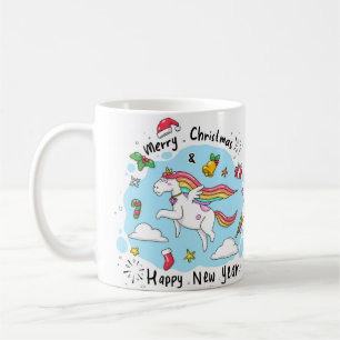 Christmas Unicorn Coffee Mug
