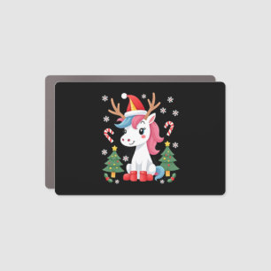 Christmas Unicorn Cute Magical Xmas Toddler Girls  Car Magnet