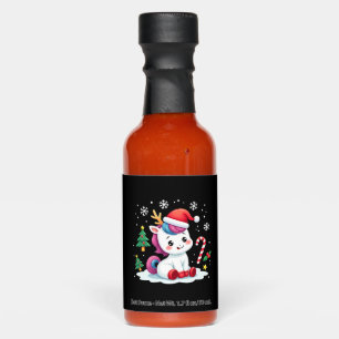 Christmas Unicorn Cute Magical Xmas Toddler Girls Hot Sauces