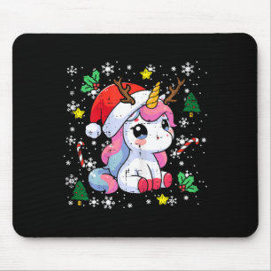 Christmas Unicorn Cute Magical Xmas Toddler Girls Mouse Pad