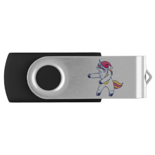Christmas Unicorn Flash Drive