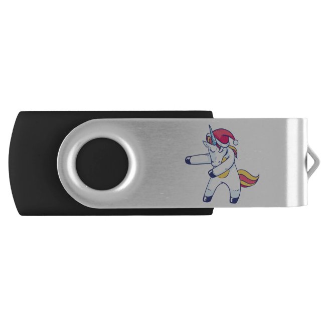 Christmas Unicorn Flash Drive