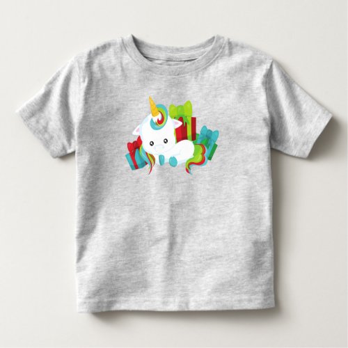 Christmas Unicorn Gifts Presents Xmas New Year Toddler T_shirt