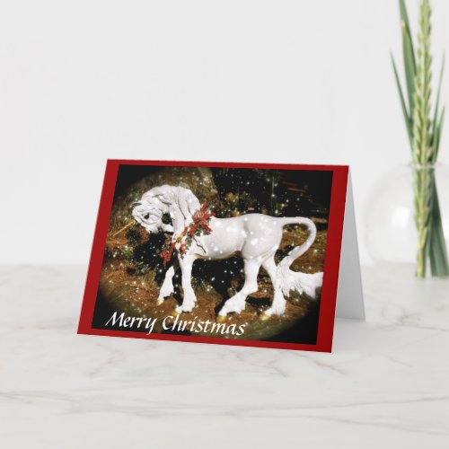Christmas Unicorn Holiday Card