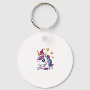 Christmas Unicorn Long Sleeve T-Shirt Keychain