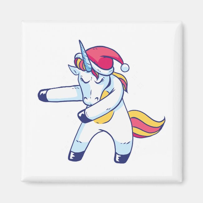 Christmas Unicorn Magnet