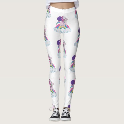 christmas unicorn santa claus leggings