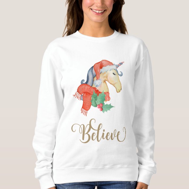 Christmas Unicorn Sweatshirt (Front)