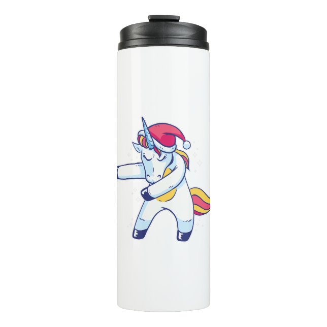 Christmas Unicorn Thermal Tumbler (Front)