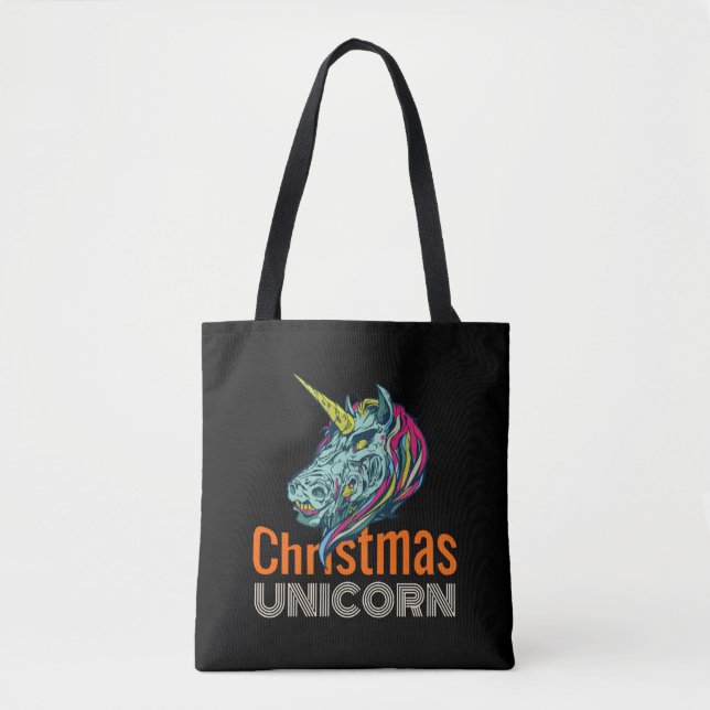 Christmas Unicorn  Tote Bag (Front)