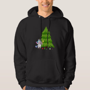 Christmas Unicorn Tree Pet Animal Cute Hoodie