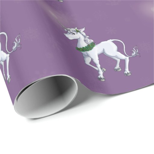 Christmas Unicorn Wrapping Paper Zazzle